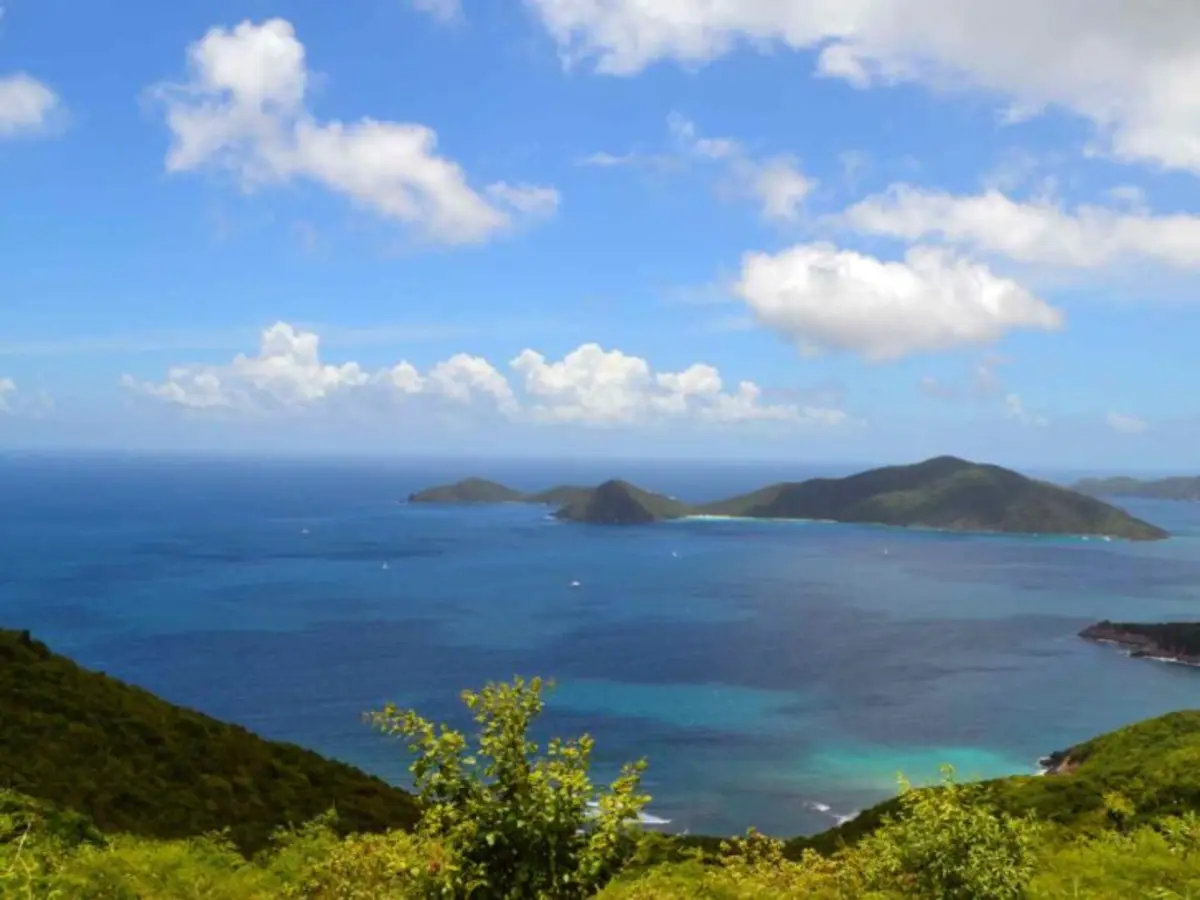 View of the Tortola cruise port area
