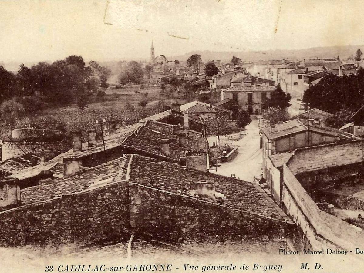 Riverfront and cruise port area at Cadillac-sur-Garonne, France