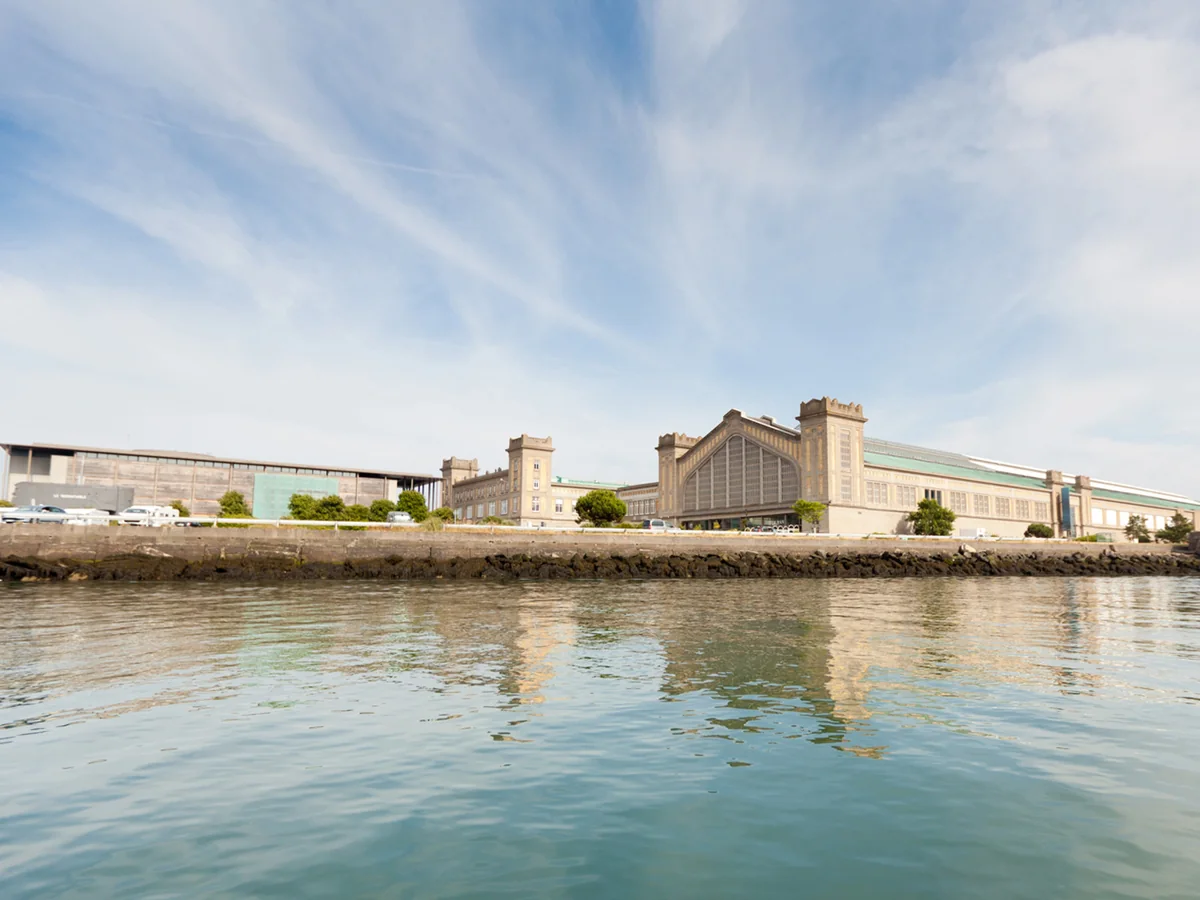 Historic transatlantic terminal housing La Cité de la Mer on Cherbourg waterfront