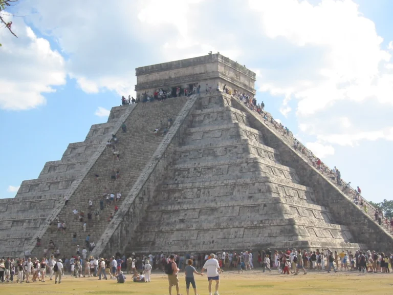 El Castillo pyramid at the Chichen Itza archaeological site