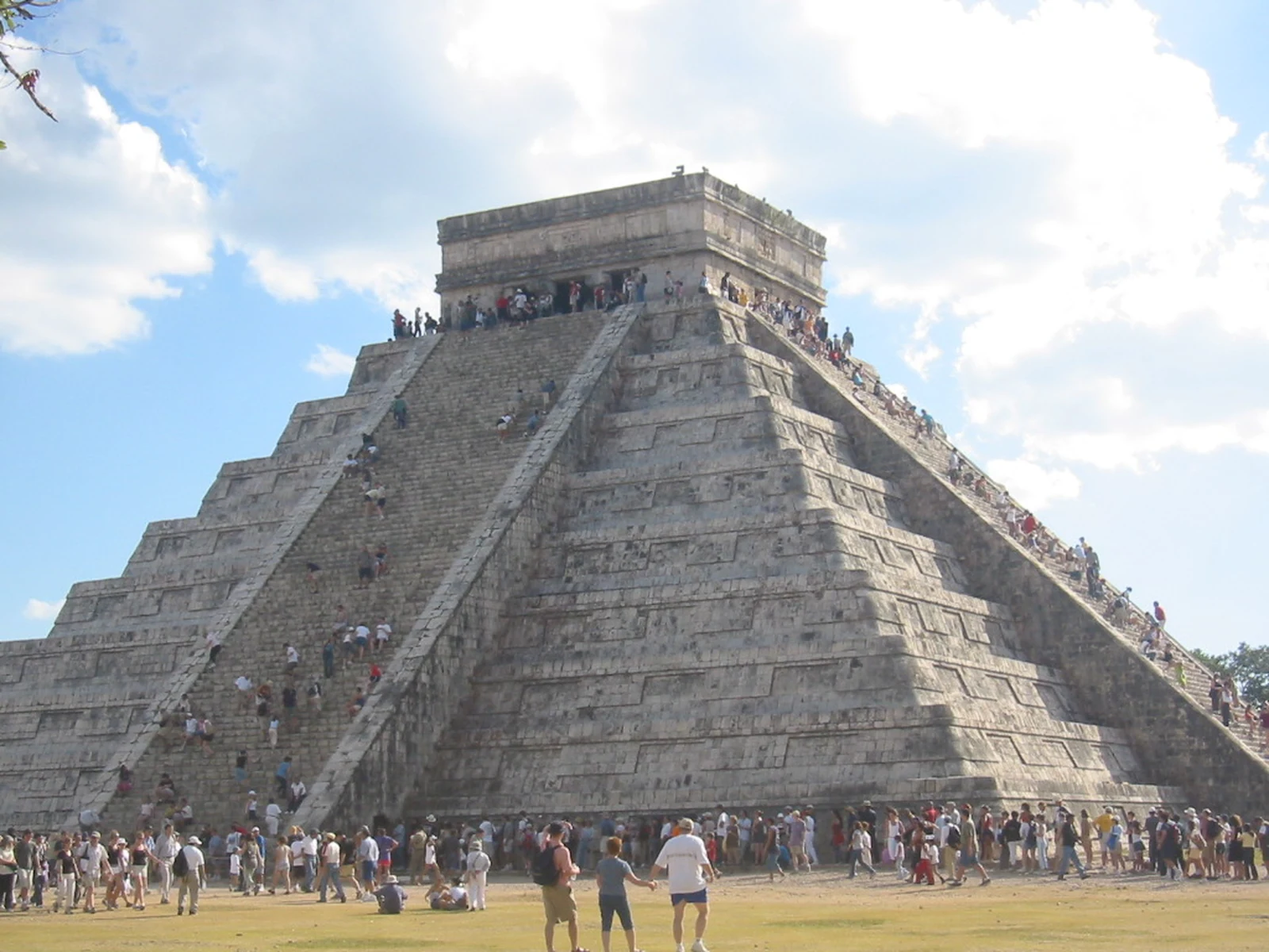El Castillo pyramid at the Chichen Itza archaeological site
