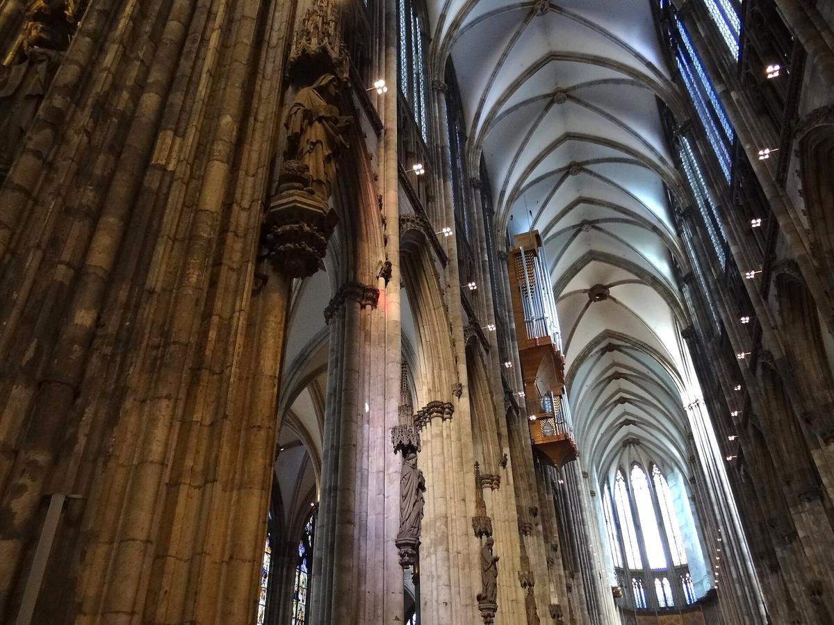 Gothic interior of Cologne Cathedral