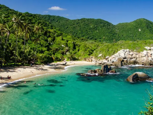 Caribbean cove in Tayrona National Park