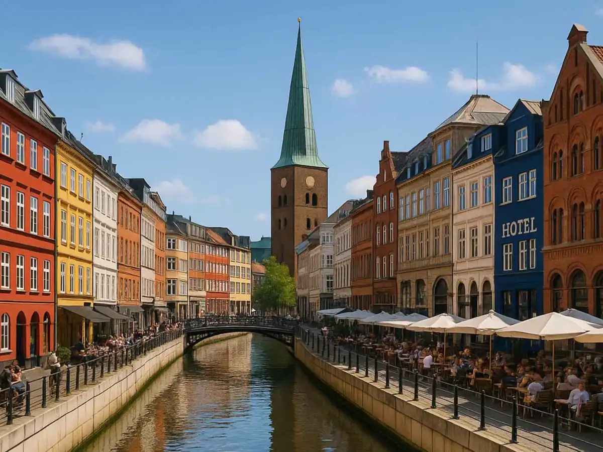 View across Aarhus during a Denmark cruise port day