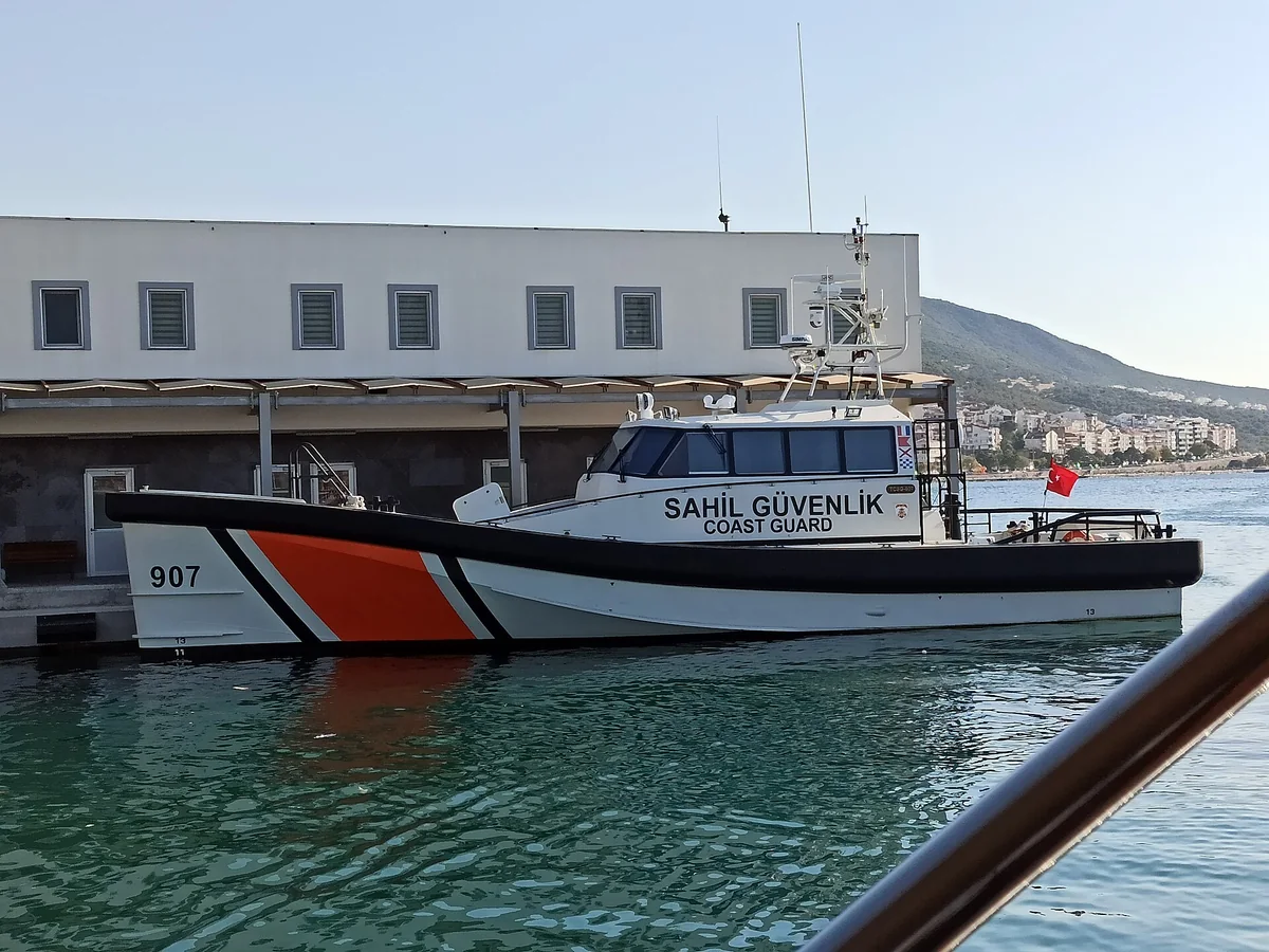 View of Dikili cruise port and waterfront