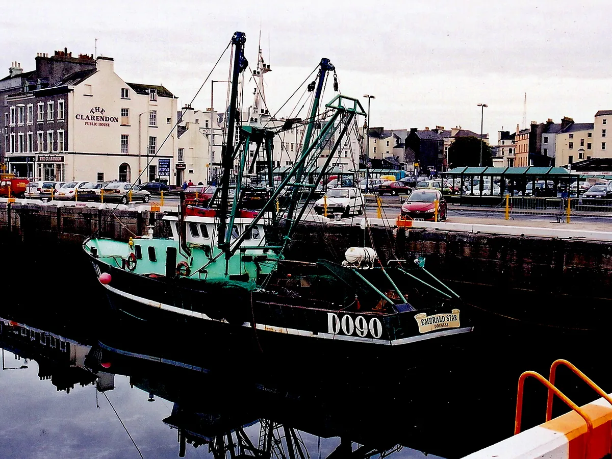 View of Douglas Isle of Man cruise port and waterfront