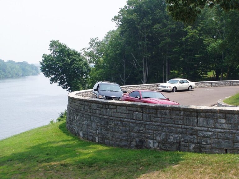 Cumberland River viewed from the Fort Donelson river battery overlook in Dover