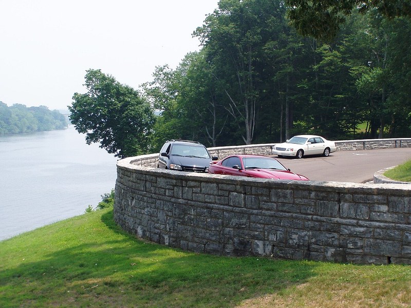 Cumberland River viewed from the Fort Donelson river battery overlook in Dover