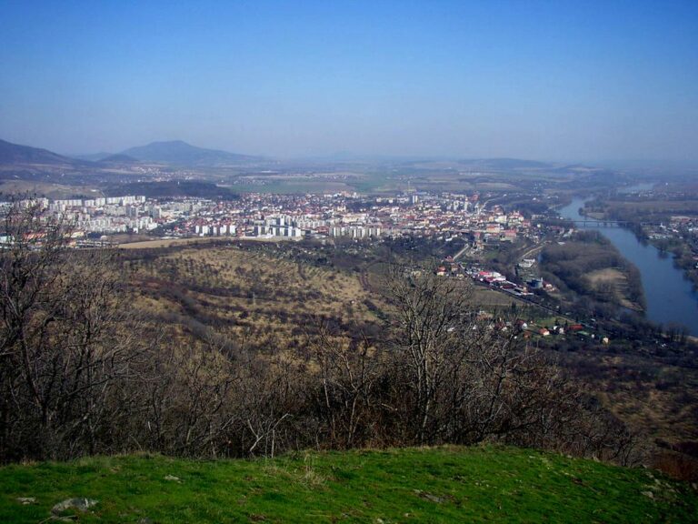 Litomerice and the Elbe River landscape in the Czech Republic