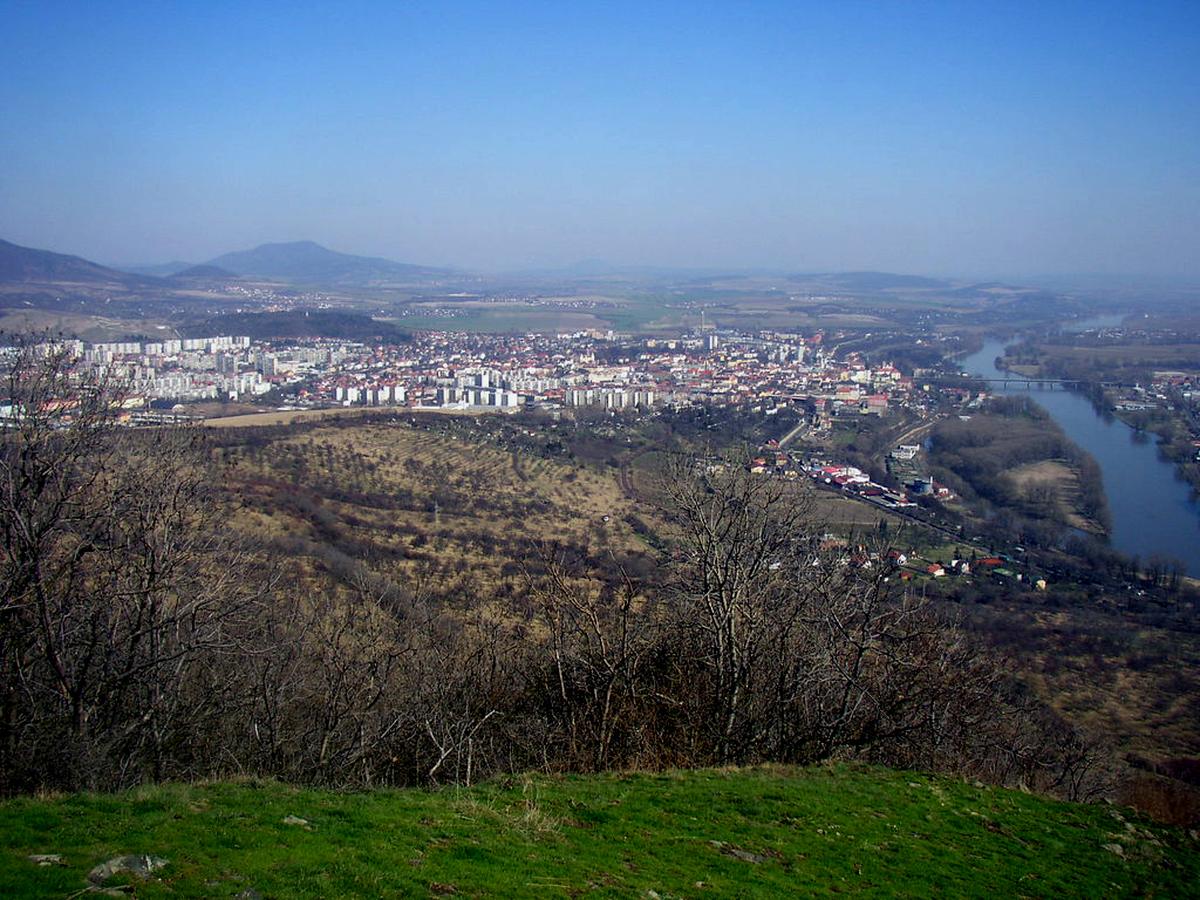 Litomerice and the Elbe River landscape in the Czech Republic