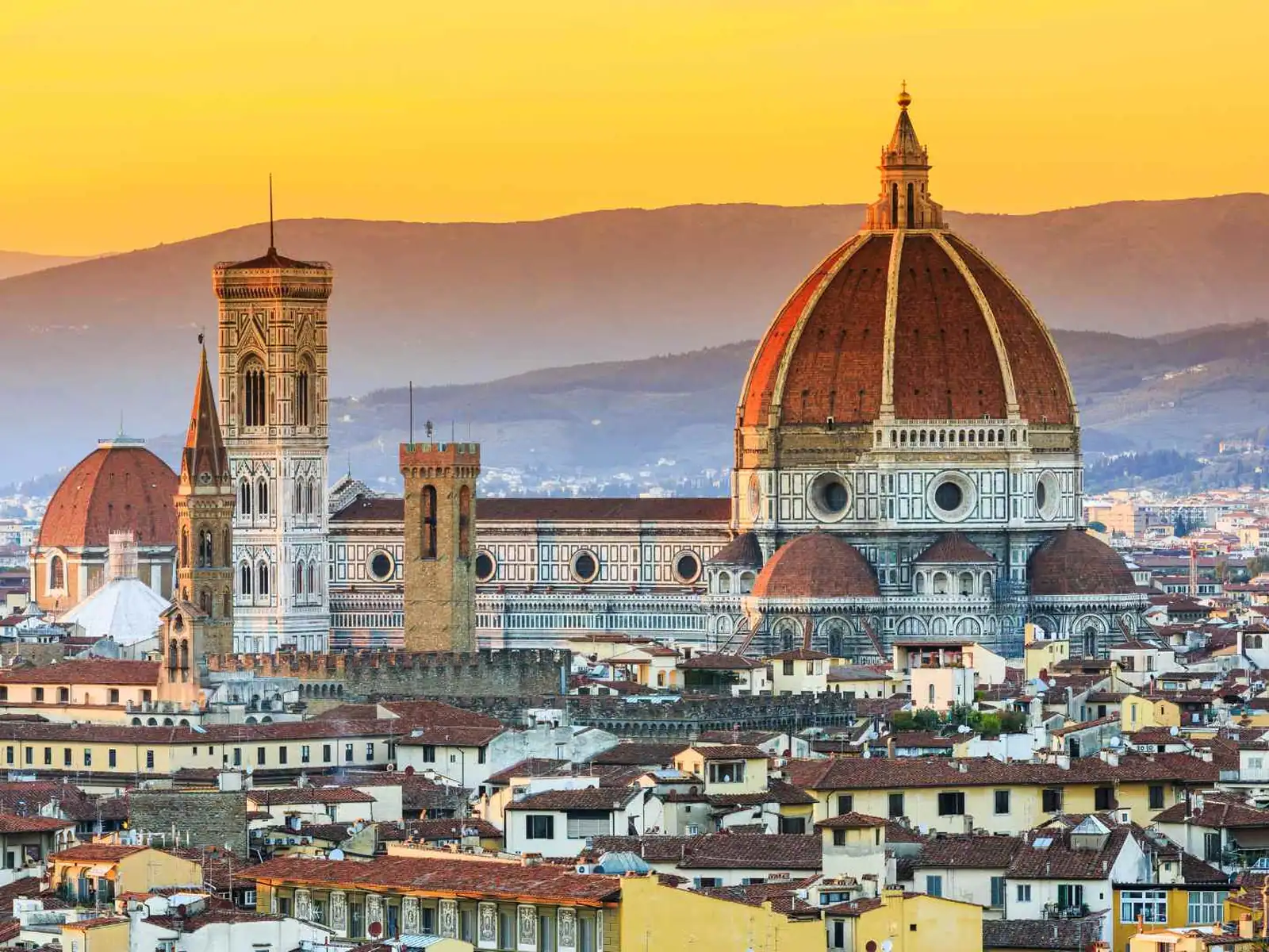 Florence Cathedral and its red dome above the city