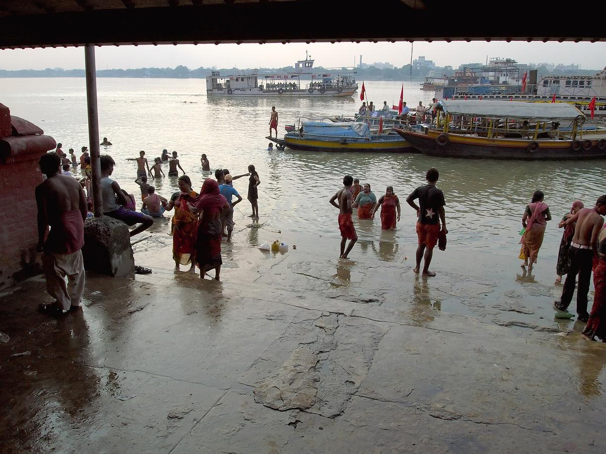 Kolkata riverfront along the Hooghly River