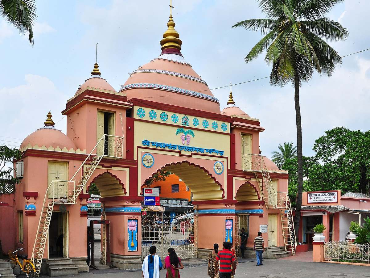 Temple complex at Mayapur in West Bengal