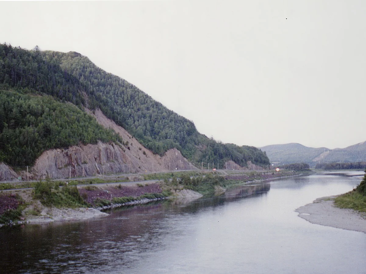 View of Gaspé cruise port and waterfront
