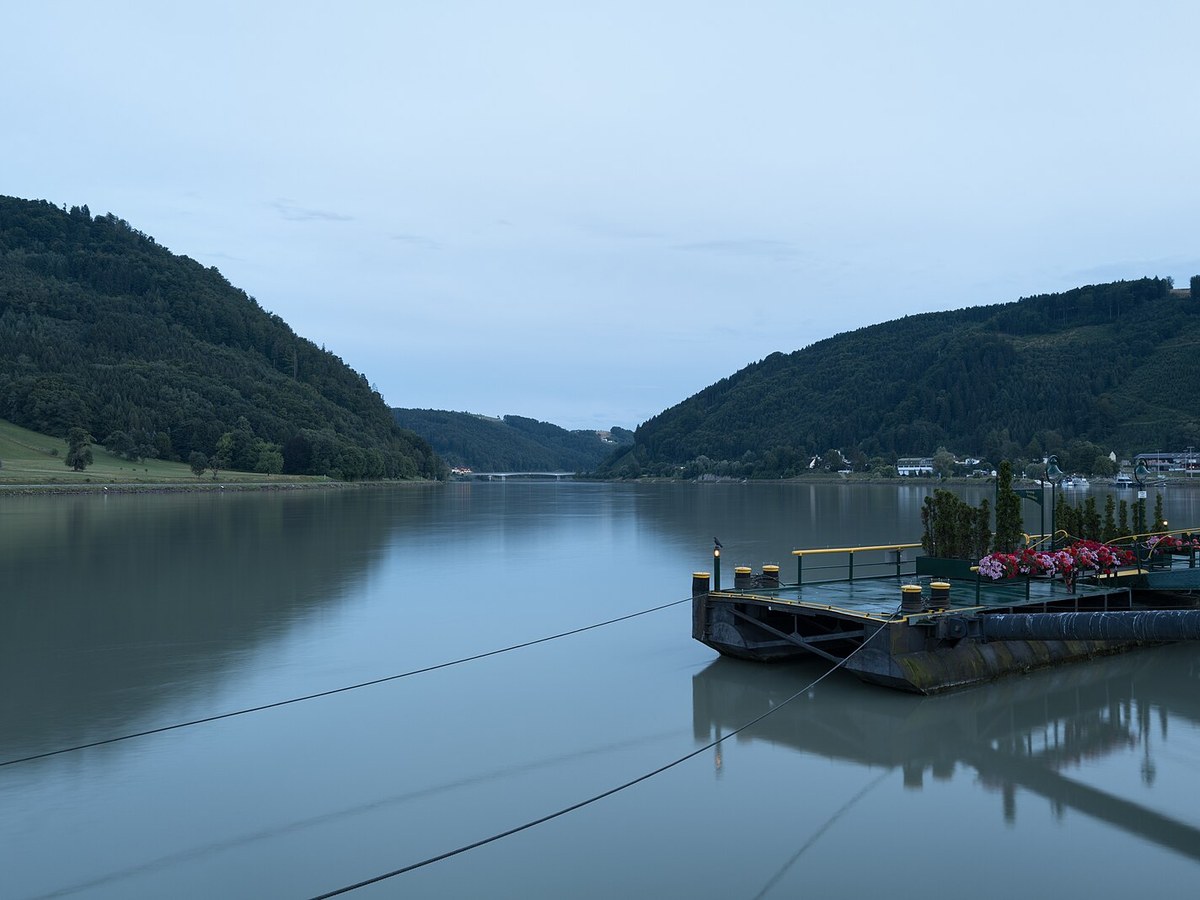 Danube at twilight - Grein, Austria - July 24, 2023 01 in Grein, Austria
