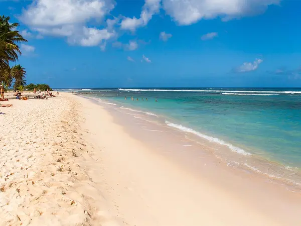 Beach on Grande-Terre in Guadeloupe