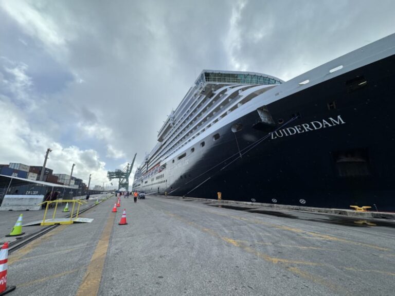 Zuiderdam cruise ship berthed at the Port of Guam