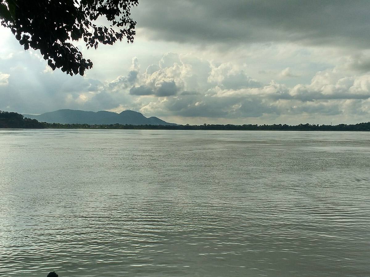 River Brahmaputra, Guwahati, Assam, India at Guwahati and Pandu, Assam, India