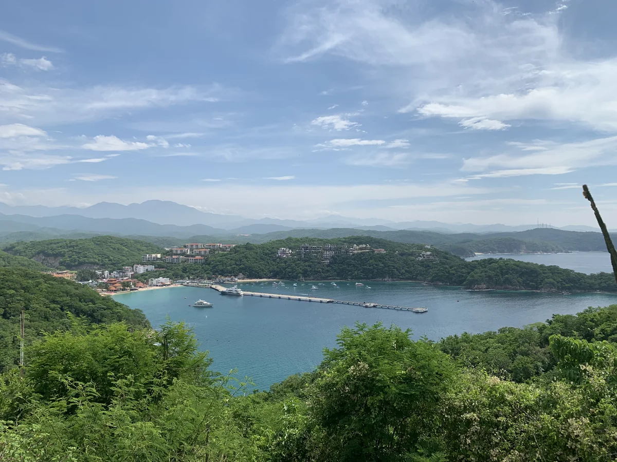 View of Huatulco cruise port or a nearby attraction