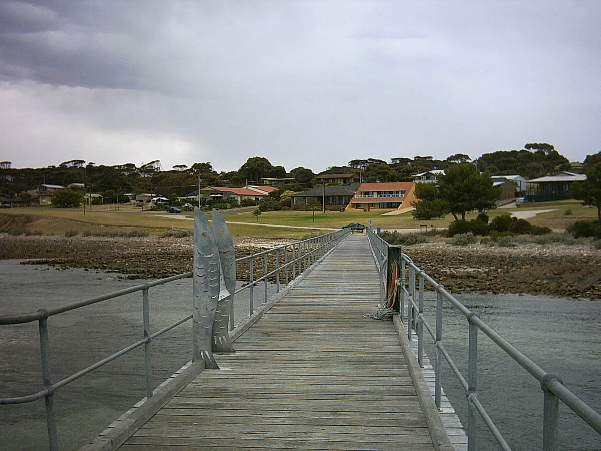 View of Kangaroo Island cruise port and waterfront