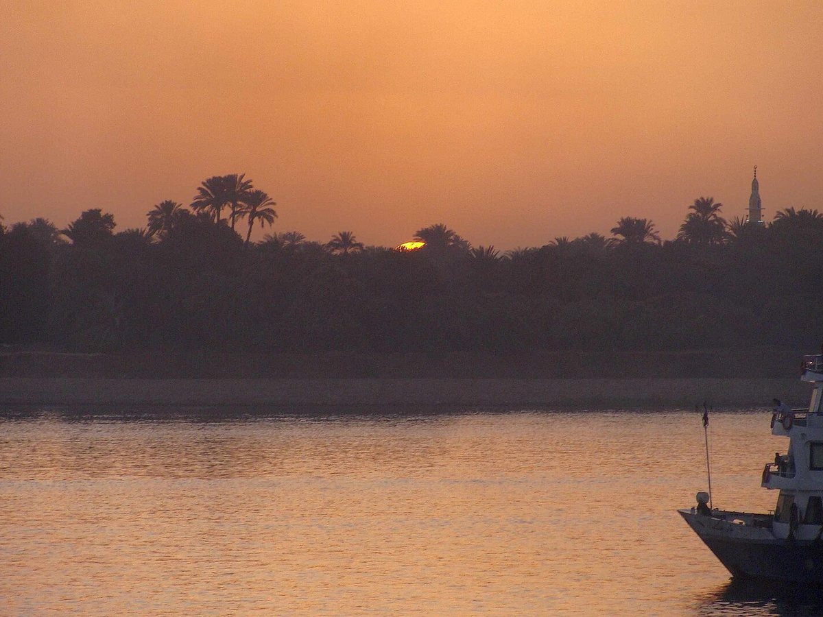 Riverfront and cruise port area at Kom Ombo, Egypt