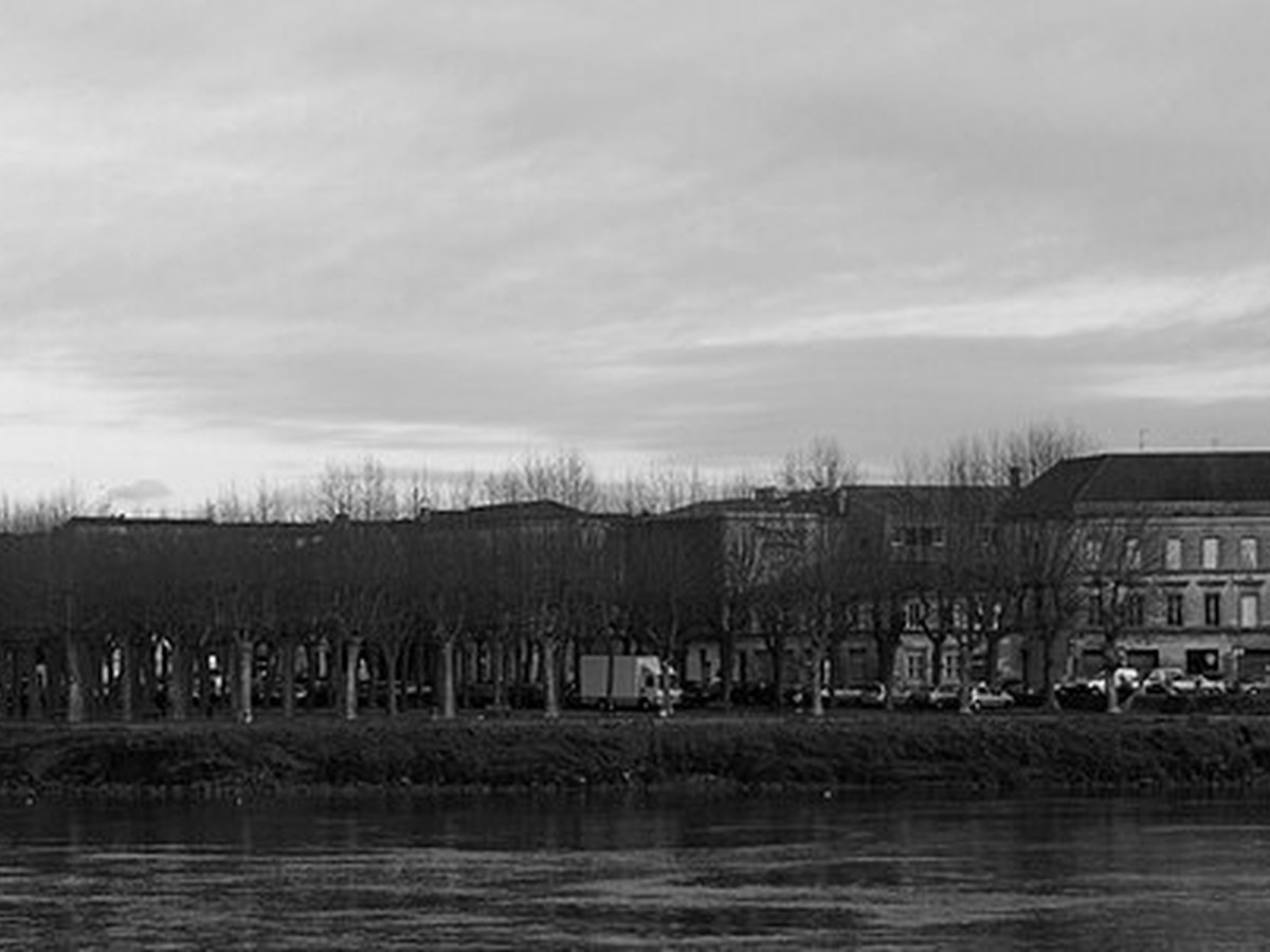 Libourne pano in Libourne, France