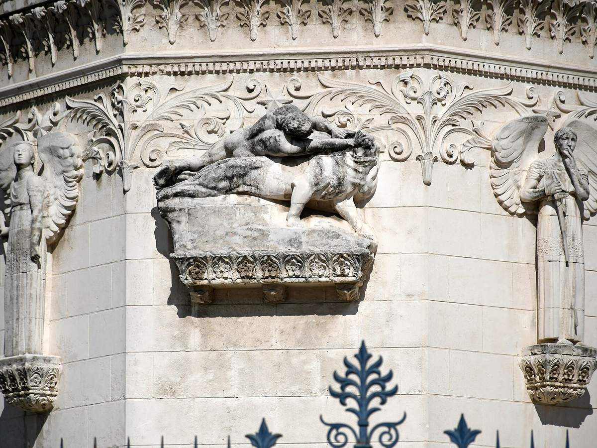 Basilica of Notre-Dame de Fourviere above Lyon