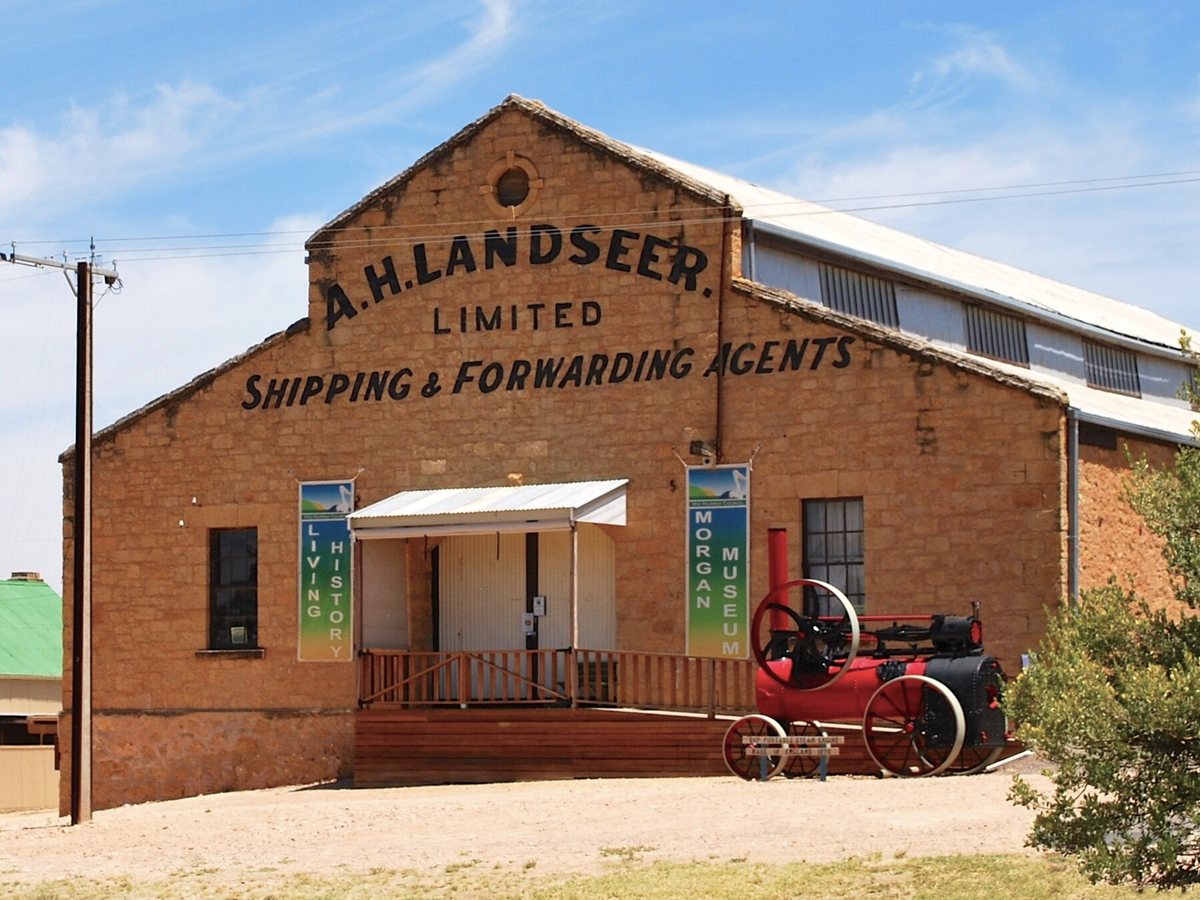 Historic A. H. Landseer warehouse housing the Morgan Museum in South Australia