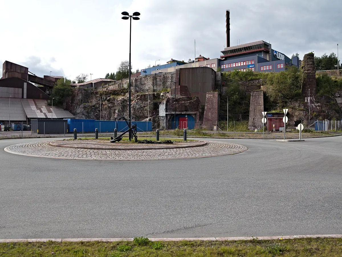 View of Narvik cruise port and waterfront