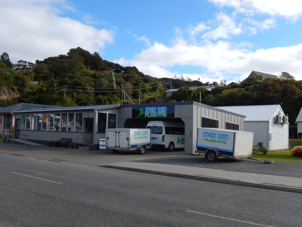 View of Oban, Stewart Island cruise port and waterfront
