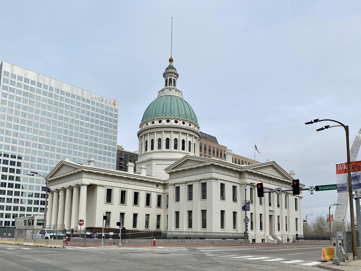 Historic Old Courthouse near Gateway Arch National Park in St. Louis