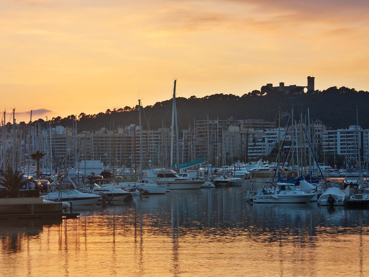Palma de Mallorca: Puerto de Palma al atardecer (5371125404)