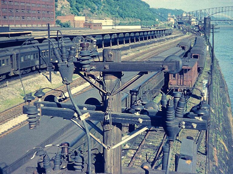 Pittsburgh Station Square area from Smithfield Bridge 1951 in Pittsburgh, United States