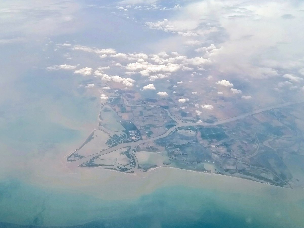 Branching waterways in the Po River Delta