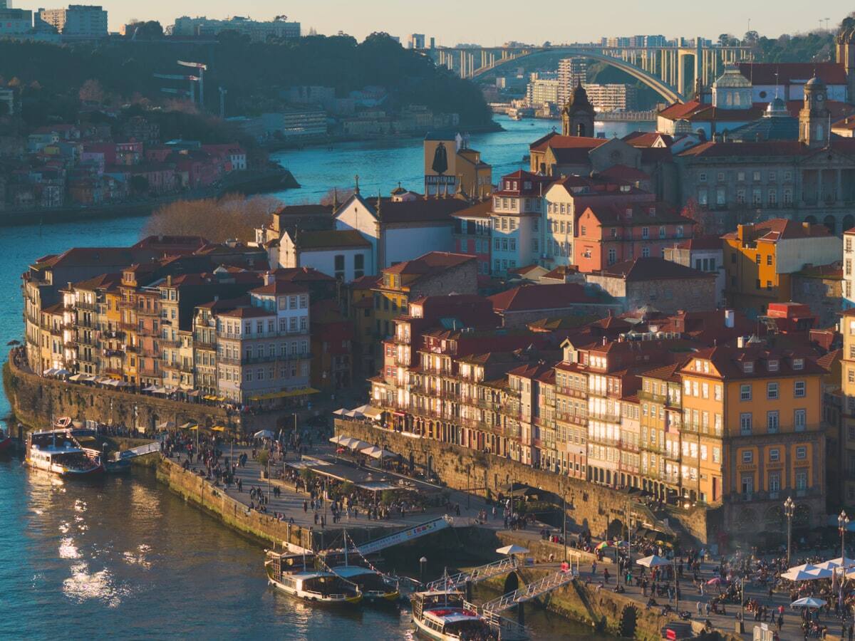 Porto's historic Ribeira waterfront overlooking the Douro River