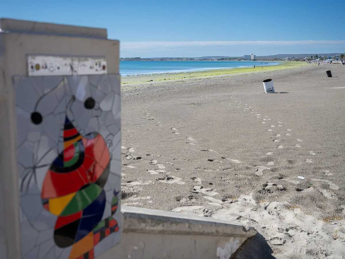 View of Puerto Madryn cruise port and waterfront