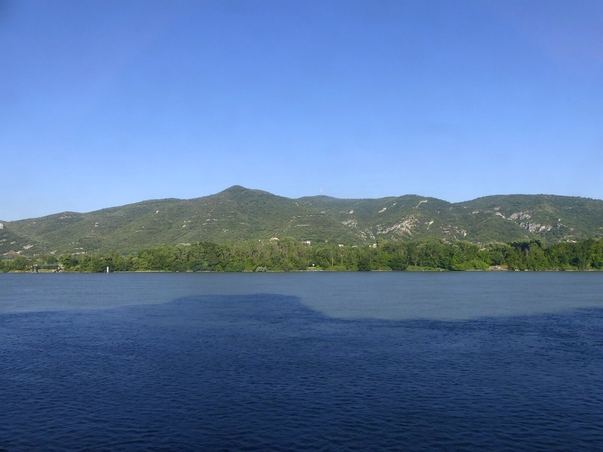 The Rhone River winding through southern France
