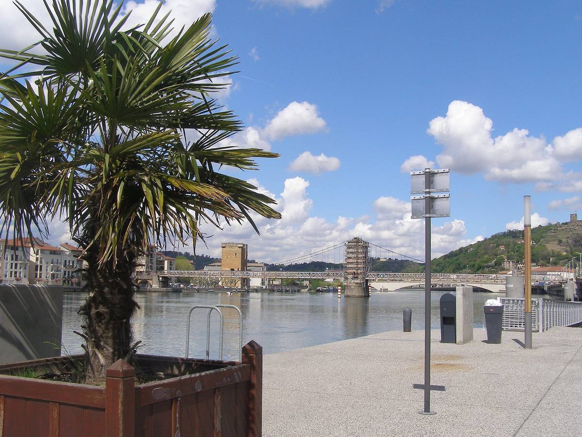 Vienne beside the Rhone River in France