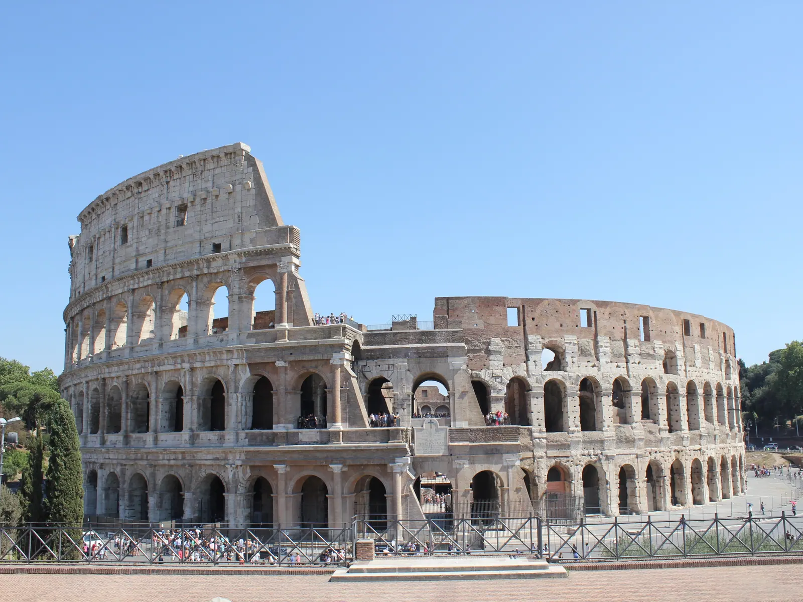 Exterior arches of the Colosseum in Rome