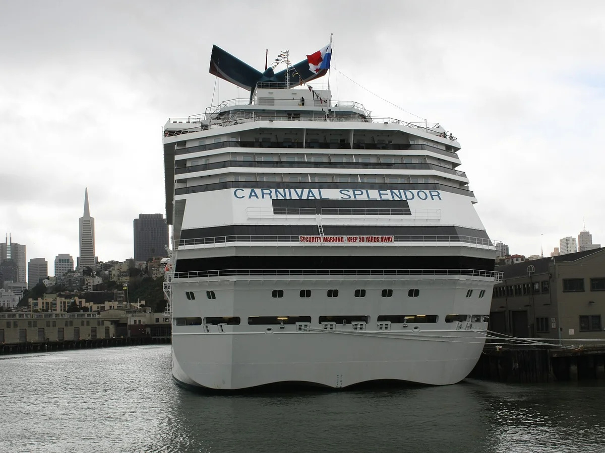 View of San Francisco cruise port and waterfront