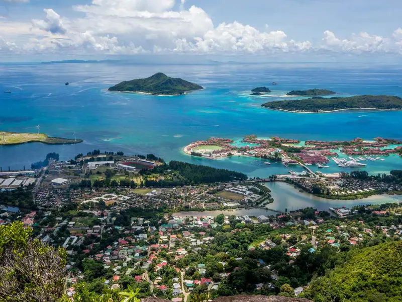 Harbor view in Victoria, Seychelles