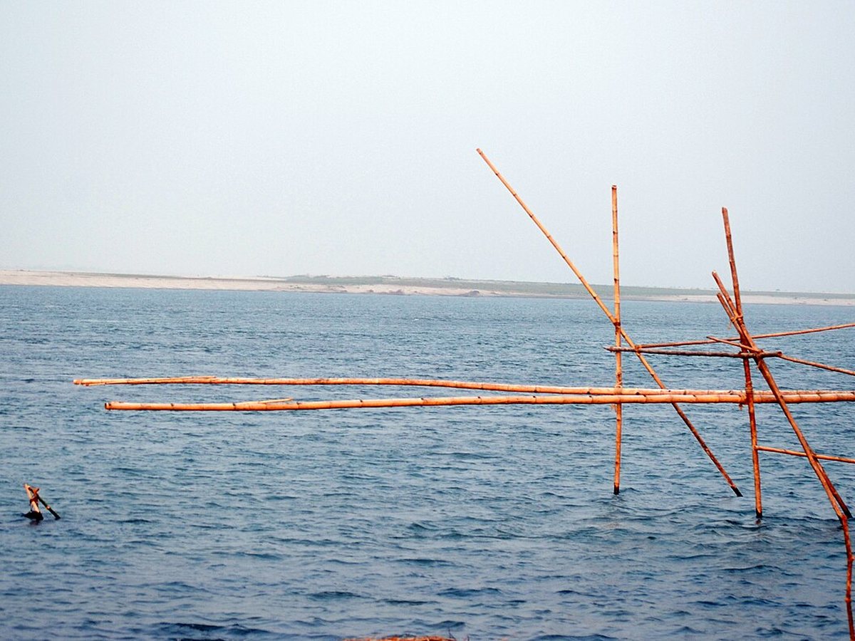 Silghat with River Brahmaputra at Silghat, Assam, India