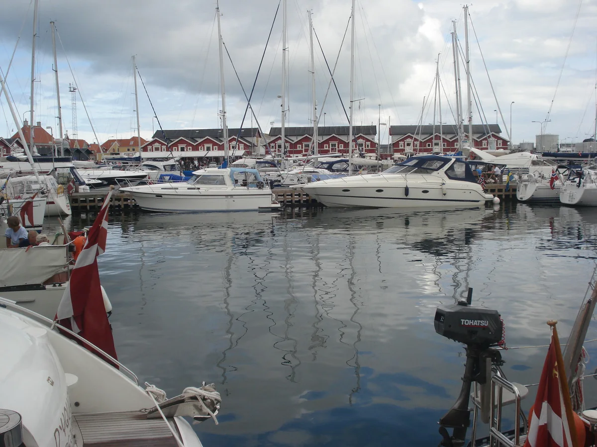 Skagen harbor marina at the Port of Skagen in Denmark
