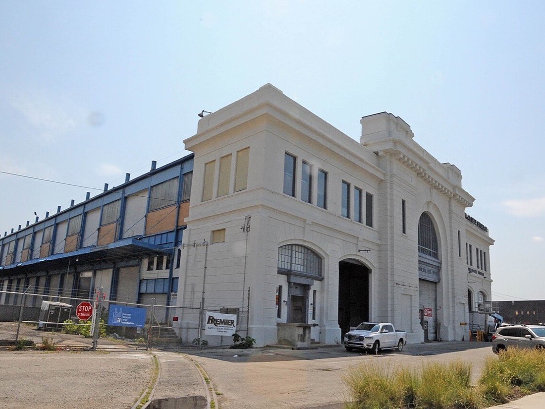 Historic Southwark Municipal Piers building in South Philadelphia