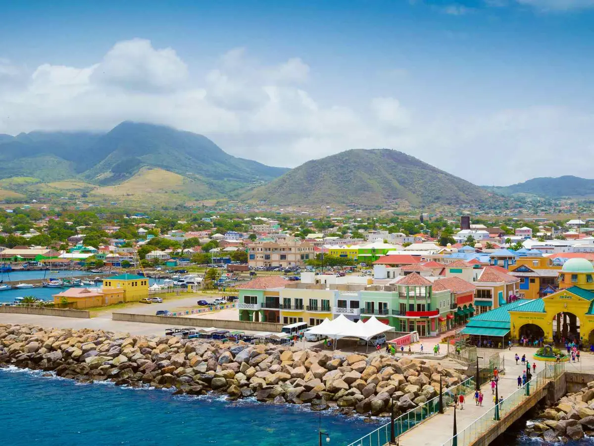 Port Zante cruise port waterfront in Basseterre, Saint Kitts