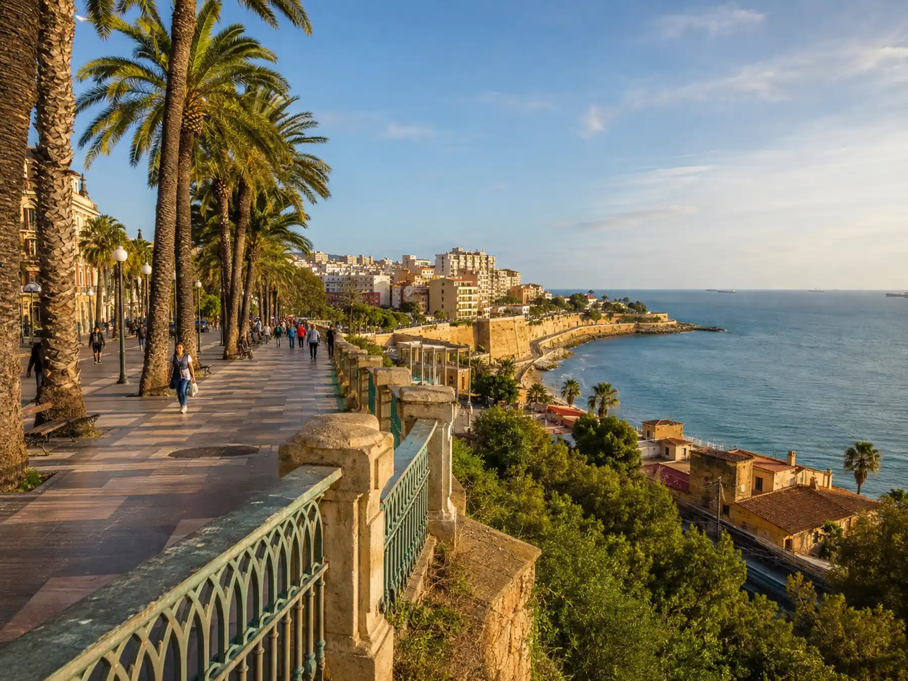 Aerial view of Tarragona marina, port, and Mediterranean waterfront.