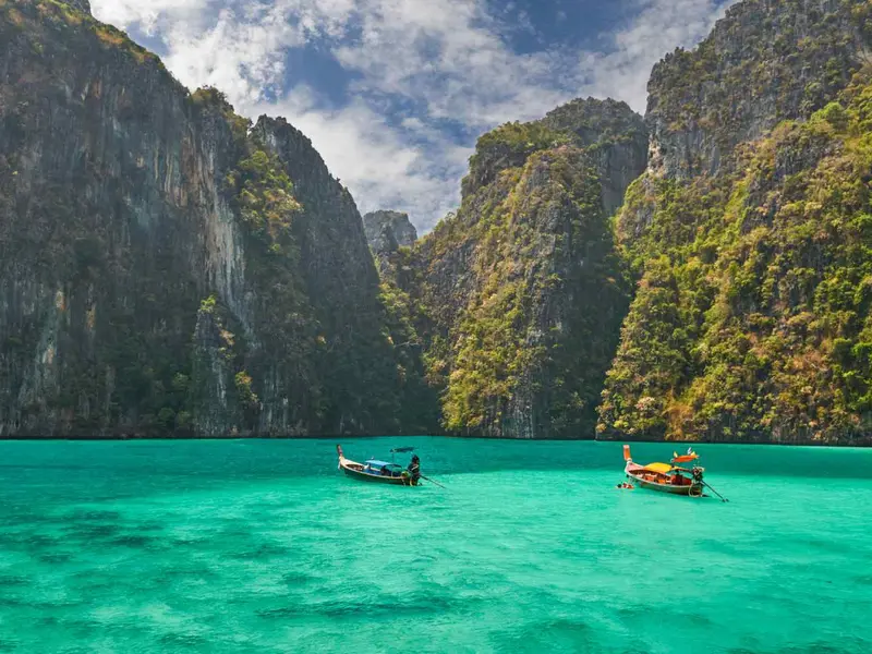 Waterfront scene in Phuket, Thailand