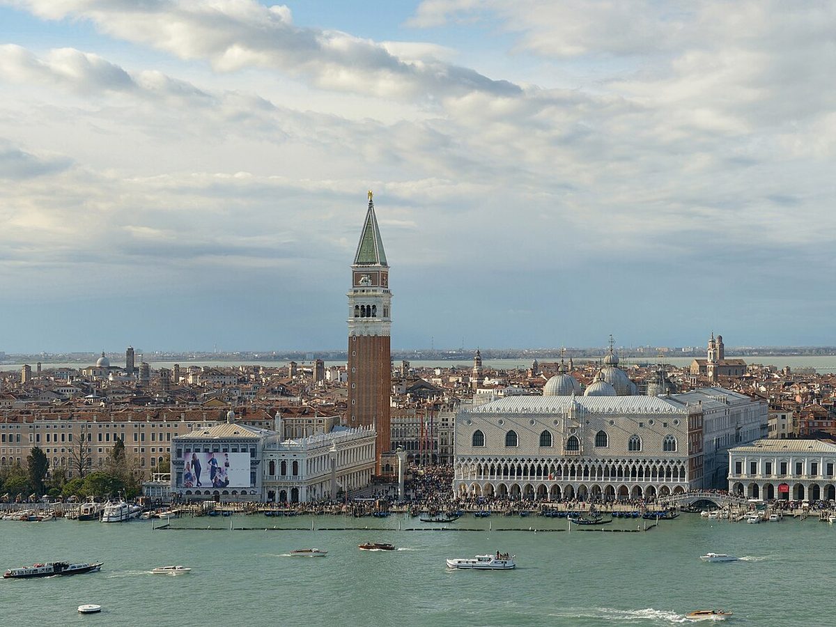 Venice and Marghera: Panorama Piazza San Marco and Venice on Easter 2013