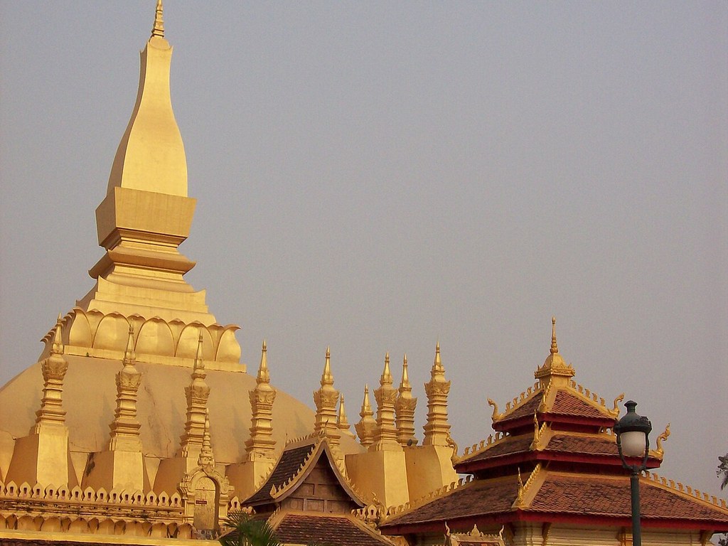 Pha That Luang stupa in Vientiane, Laos