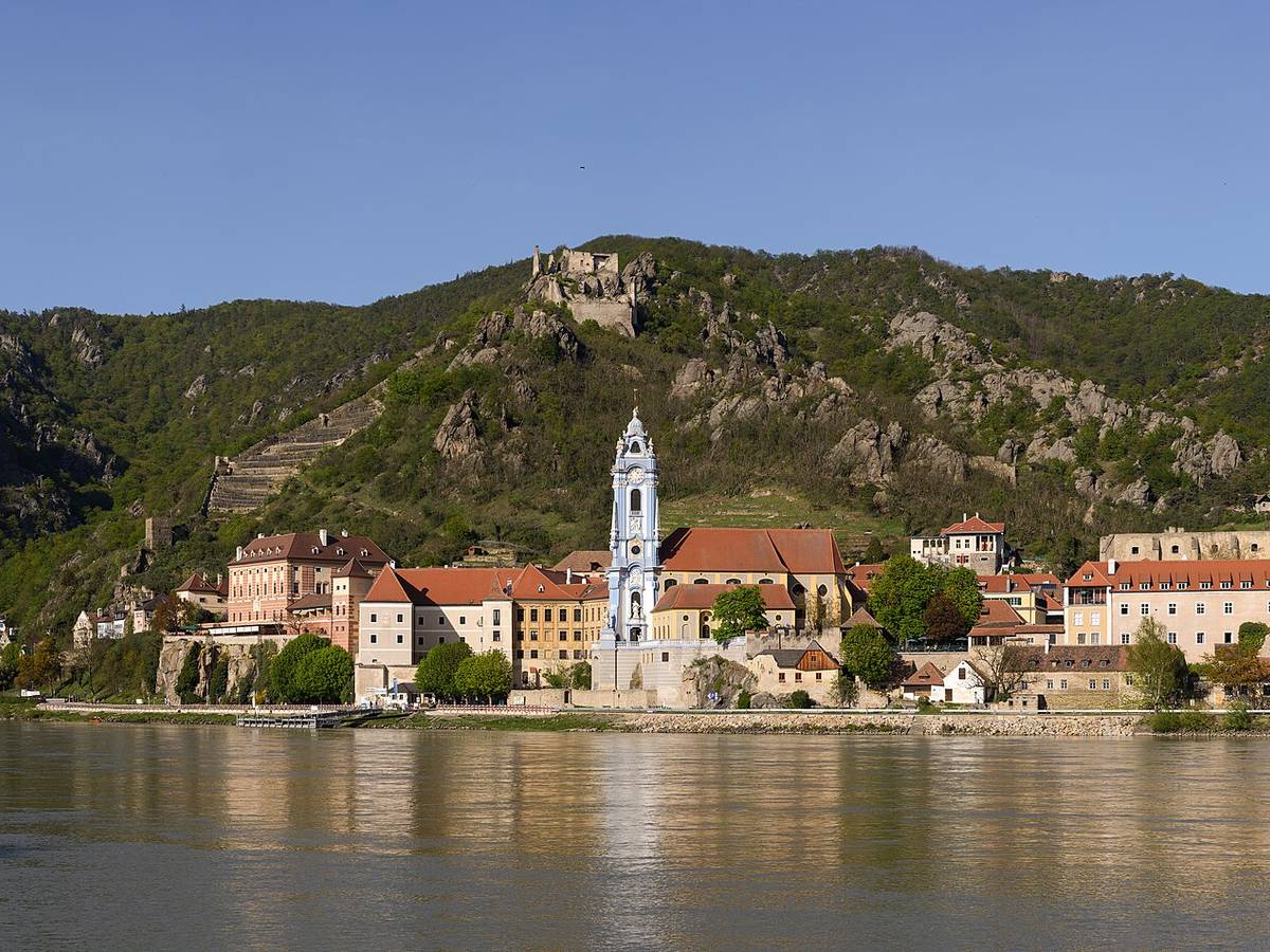 Durnstein beside the Danube River in Austria